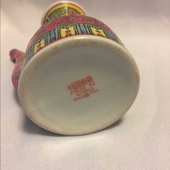 Red Mun enamel soy saucer mini decanter - Picture 6 of 10